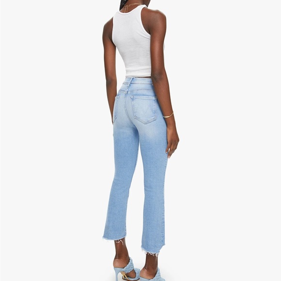 MOTHER The Insider Crop Step Fray Jeans, Size 33 (v) - Picture 2 of 13